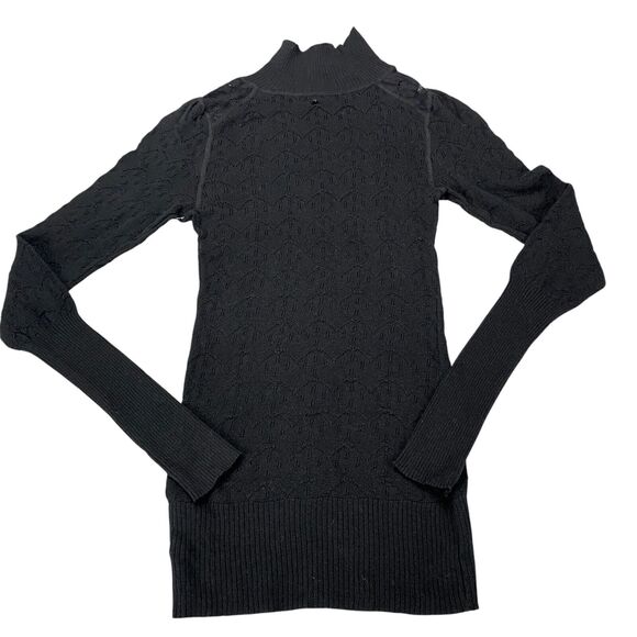Free People Sweater Womens S/P Black Boho Moto Goth MSRP: $98.00 - Picture 14 of 16